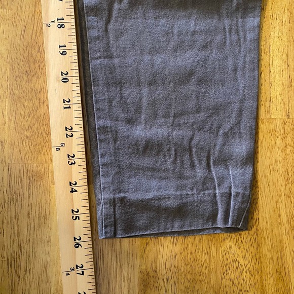 Zara Womens Cropped Casual Pants Size Medium Brown Pleated Lightweight Trousers - Picture 11 of 11